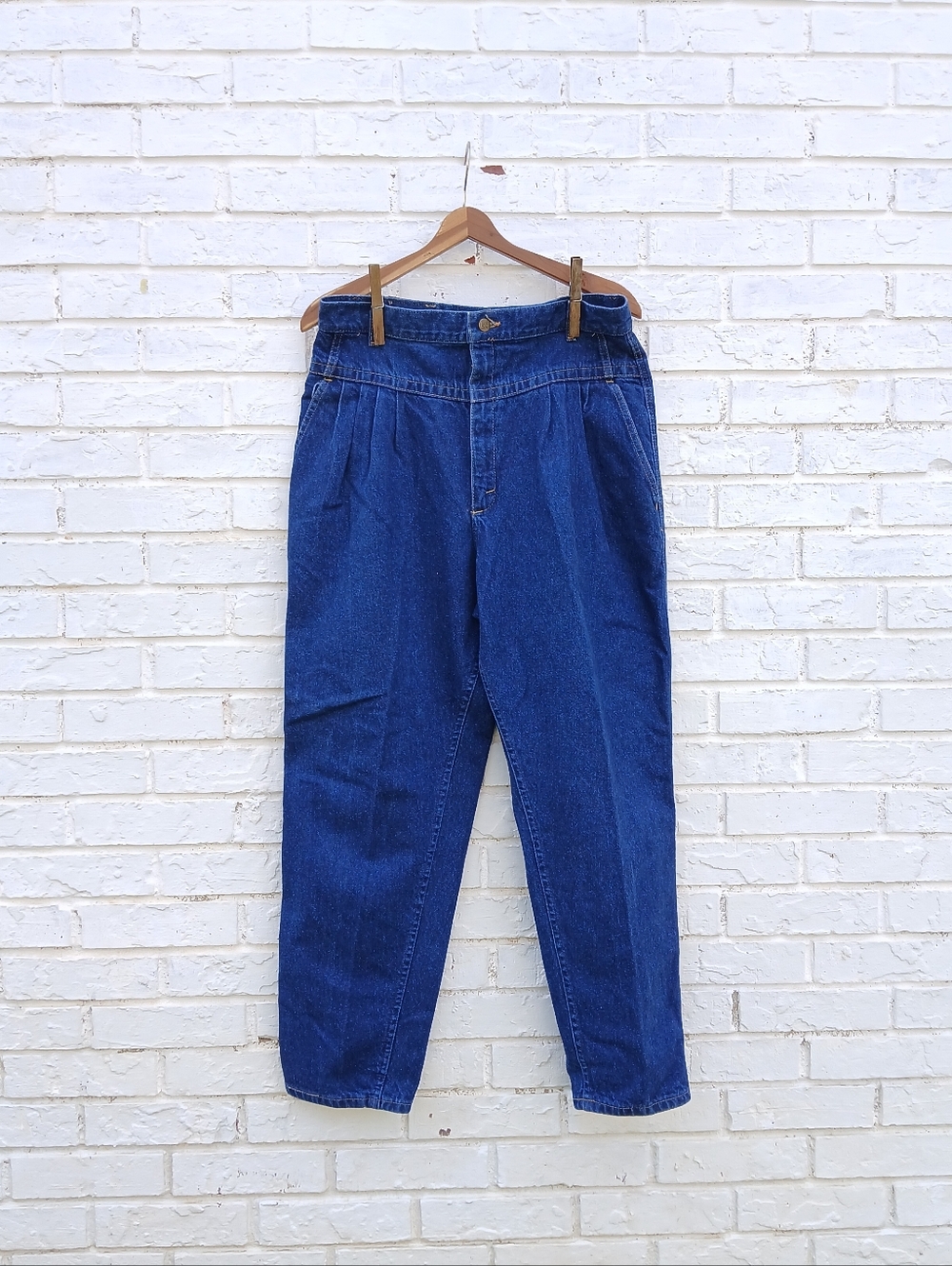Vintage Lee Highrise Pleated Bareback Jeans Size 18M - Picture 2 of 9